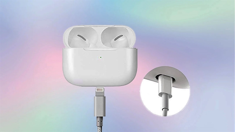nhan biet tai nghe airpods day pin