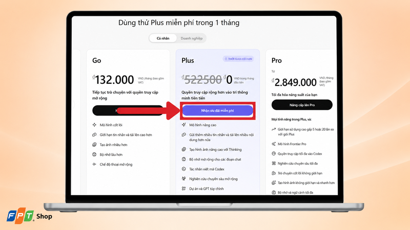 Cách nhận ChatGPT Plus miễn phí 1 tháng 2