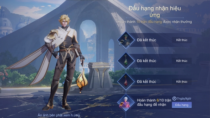Chinh phục hạng để nhận skin mùa