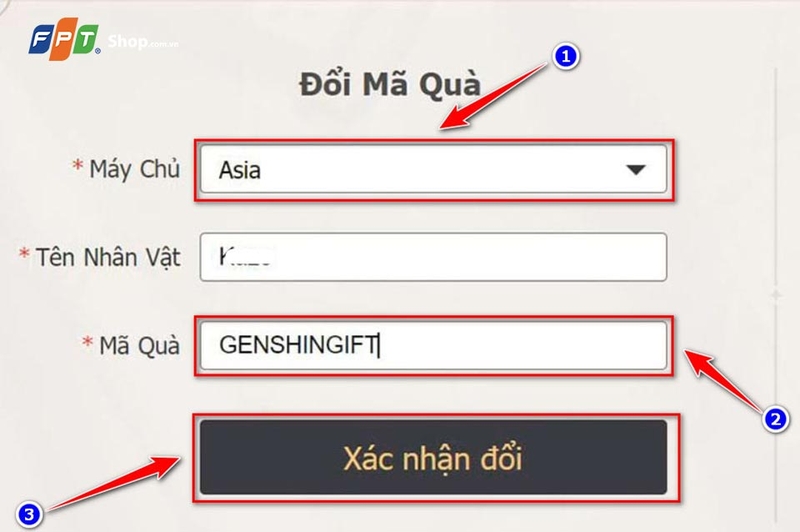 Cách nhập code Genshin Impact - 05