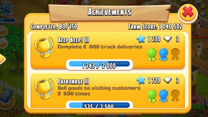 Hoàn thành Achievements (thành tựu)