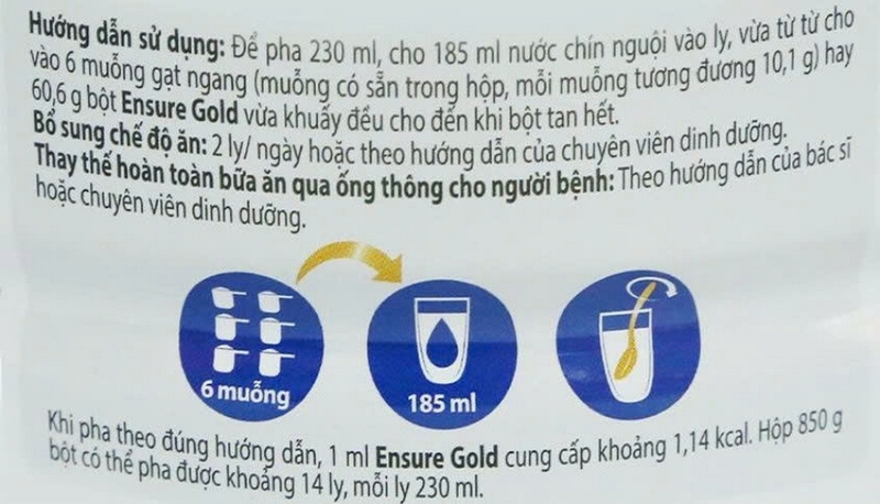 cách pha sữa Ensure ảnh 7