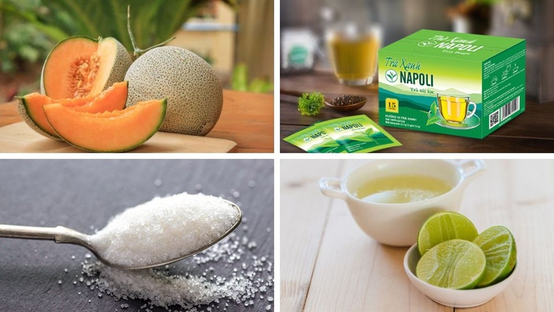 Nguyên liệu cho trà dưa lưới