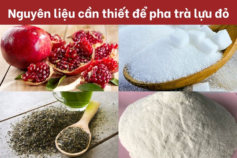 cách pha trà lựu đỏ 2