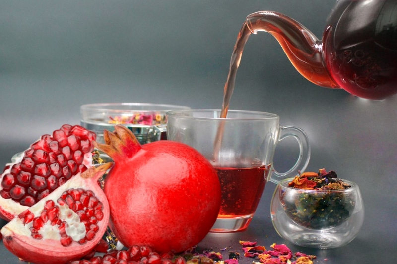 cách pha trà lựu đỏ 5