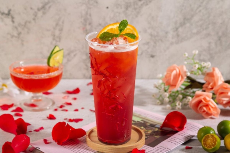 cách pha trà lựu đỏ 7