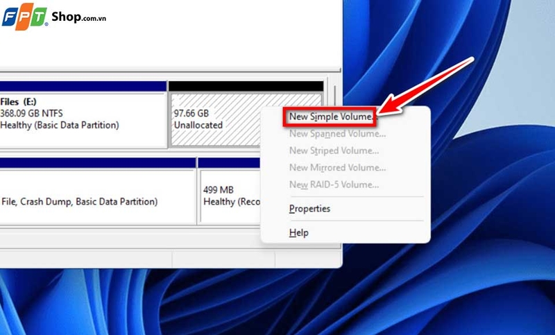 Cách phân vùng ổ cứng Win 11 - 06