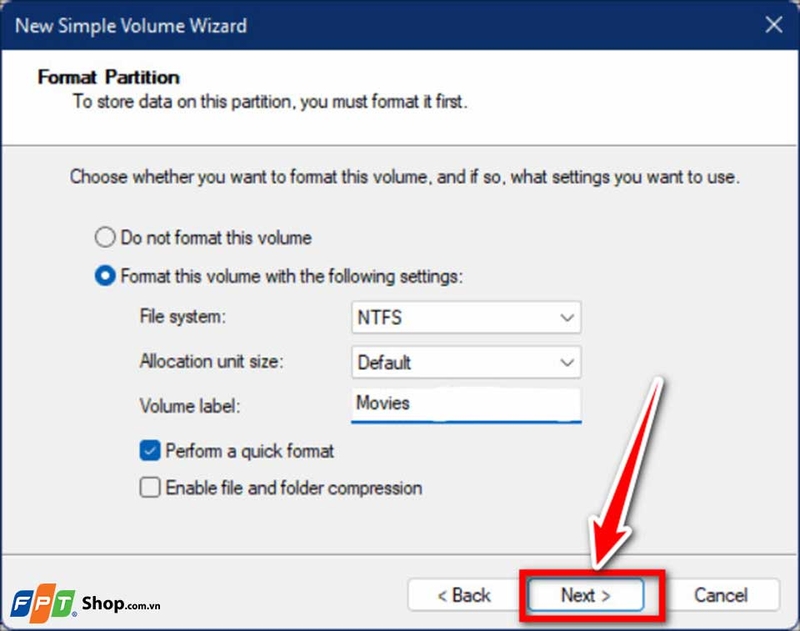 Cách phân vùng ổ cứng Win 11 - 02