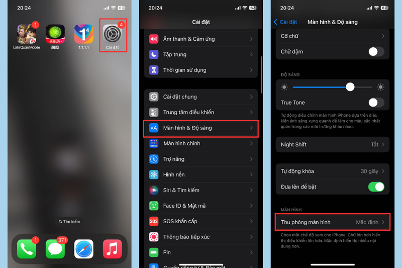 cách phóng to màn hình iPhone siêu đơn giản 1