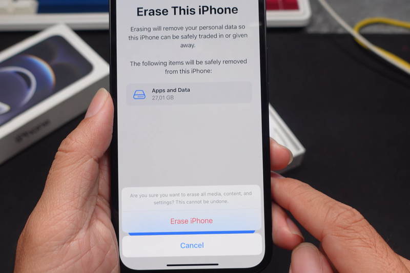cách reset iphone 16e 4