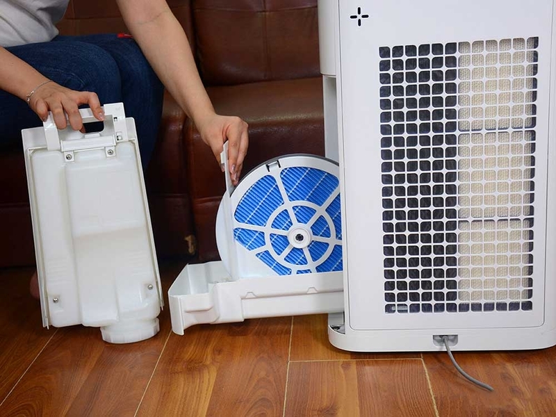 c&aacute;ch reset m&aacute;y lọc kh&ocirc;ng kh&iacute; Sharp h&igrave;nh 9