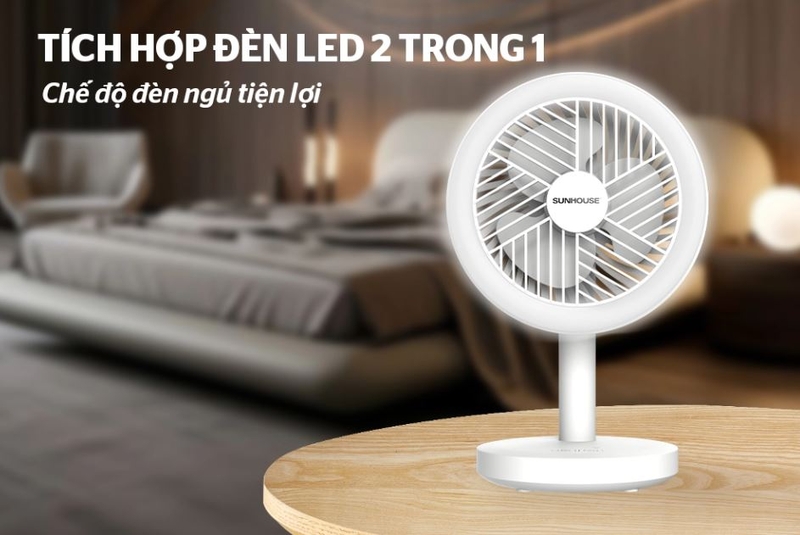 cách sạc quạt tích điện mini 2