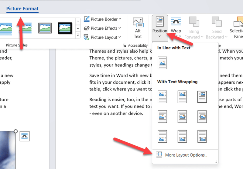 cách sắp xếp ảnh chồng lên nhau trong word - Hình 3