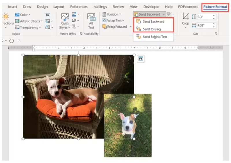 cách sắp xếp ảnh chồng lên nhau trong word - Hình 8
