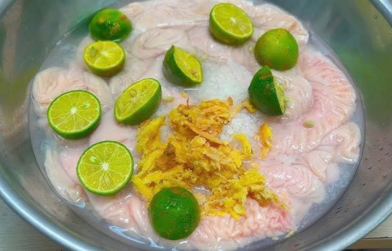 Cách sơ chế ruột heo ảnh 7