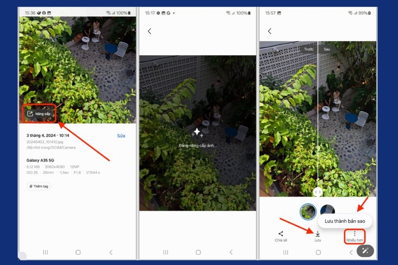 cách sử dụng Photo Remaster trên A35