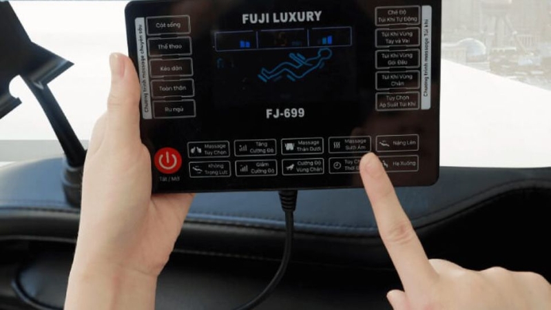 C&aacute;ch sử dụng bảng điều khiển ghế massage 1