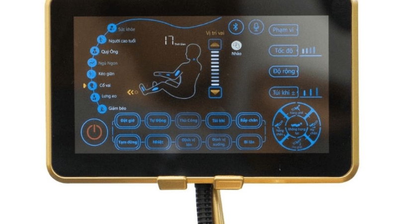 C&aacute;ch sử dụng bảng điều khiển ghế massage 4