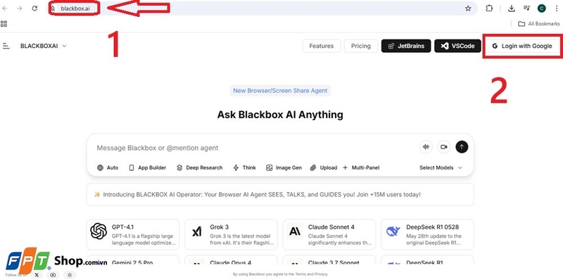 cách sử dụng Blackbox AI 1