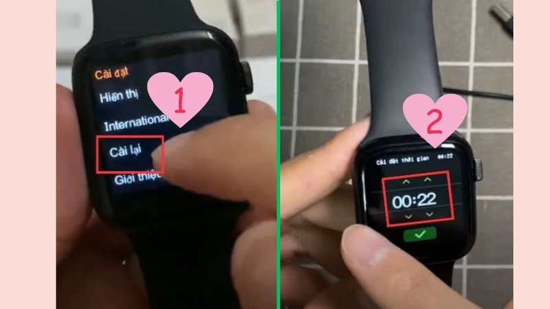 Điều chỉnh ngày, giờ phù hợp