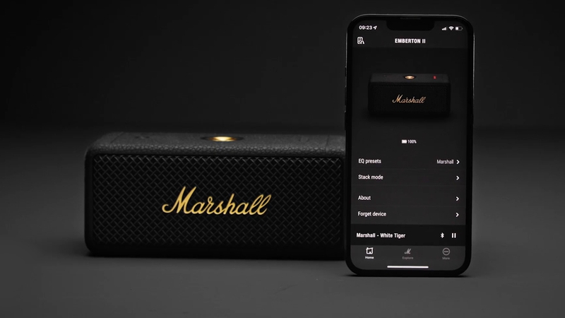 Ứng dụng Marshall Bluetooth giúp điều khiển loa chuyên nghiệp hơn
