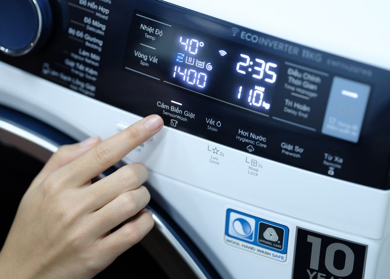 Chọn chương trình giặt thích hợp