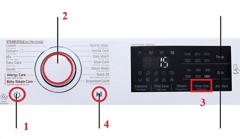 cách sử dụng máy giặt lg cửa ngang 2