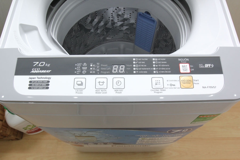cách sử dụng máy giặt Panasonic 7kg cửa trên hình 4