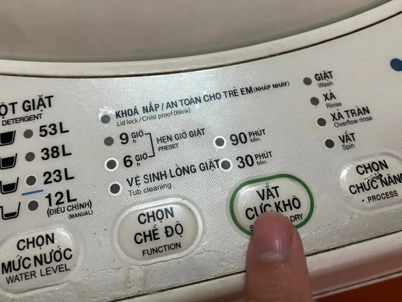 cách sử dụng máy giặt toshiba 12kg hình 4