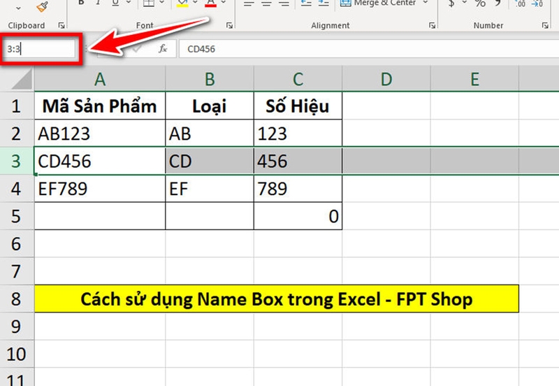 Cách sử dụng Name Box trong Excel - 09