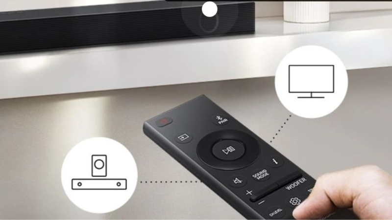 Tổng quan các tính năng trên remote loa Samsung