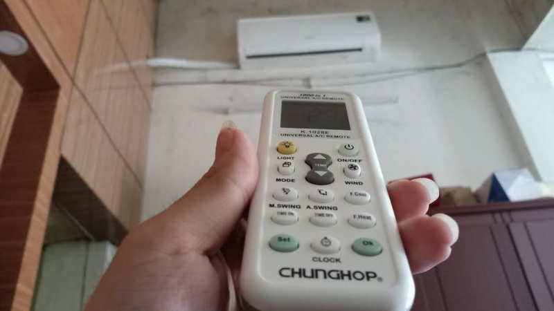 Cách kết nối remote máy lạnh Chunghop với máy lạnh