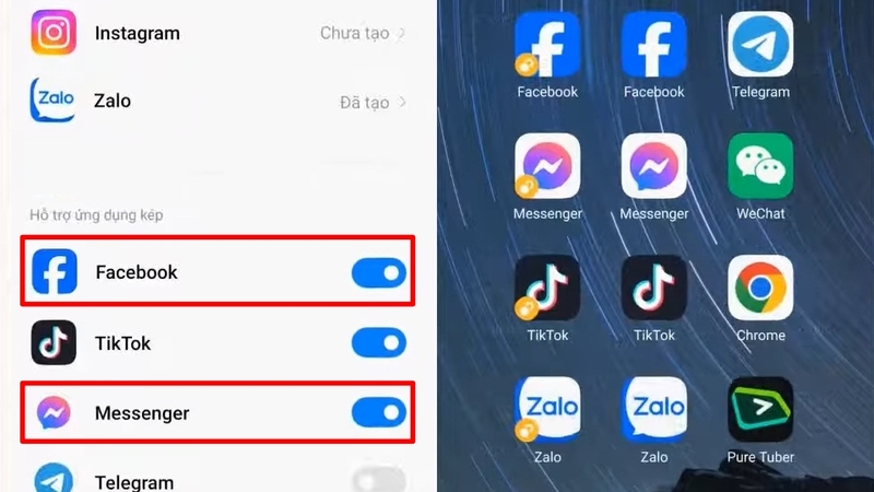 Bật ON ở Facebook, Messenger