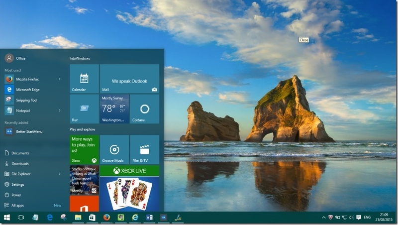 Sử dụng Start Menu trên Windows 10