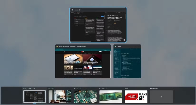 Sử dụng màn hình ảo Virtual Desktop