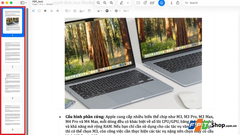 Sắp xếp và chỉnh sửa trang PDF