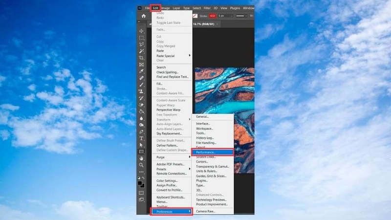 Tăng dung lượng RAM cho Photoshop
