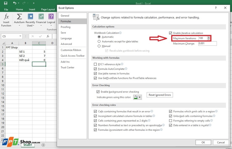 11 Cách sửa lỗi Circular References trong Excel