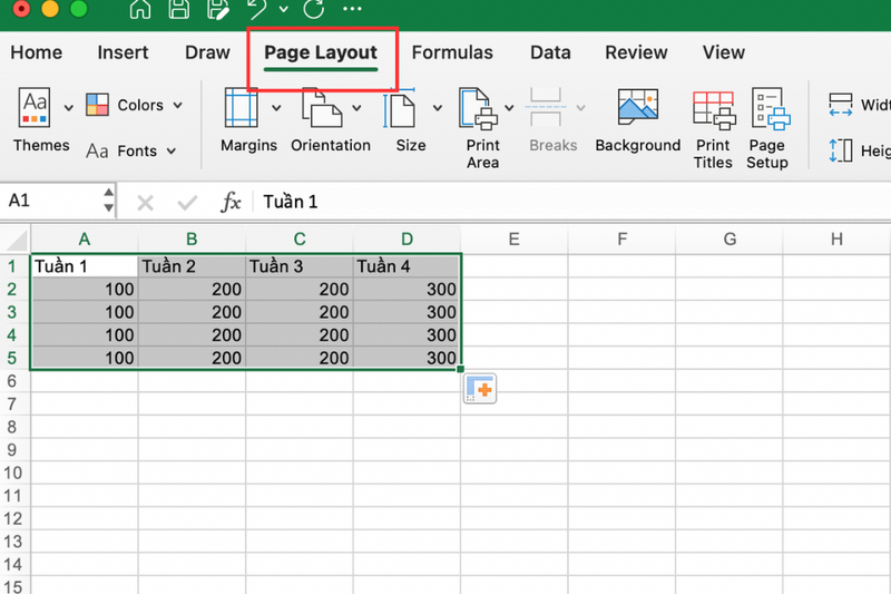 Cách sửa lỗi mất khung in trong Excel (1)