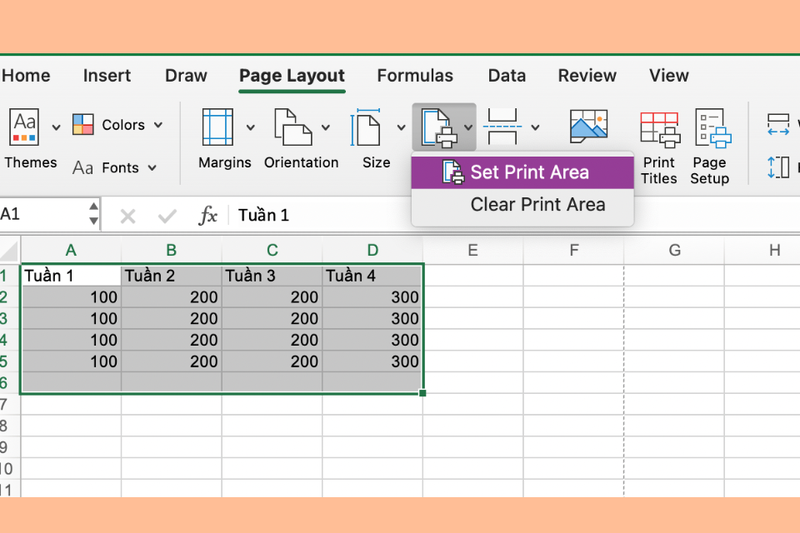 Cách sửa lỗi mất khung in trong Excel (4)