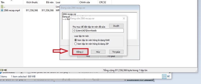 Cách sửa lỗi WinRAR Diagnostic Messages 4