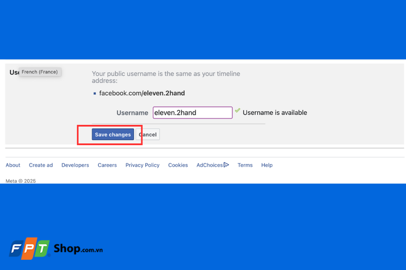 Cách sửa URL fanpage Facebook (4)