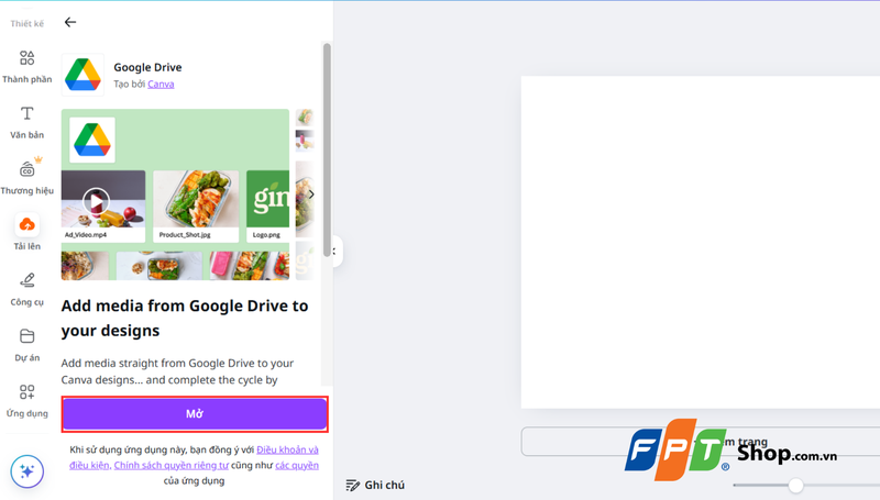 Cách tải ảnh lên Canva từ các dịch vụ đám mây 3