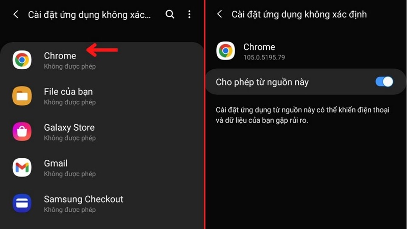 Chọn phiên bản ứng dụng phù hợp