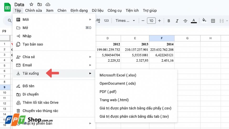 Nhấn chọn Tải xuống