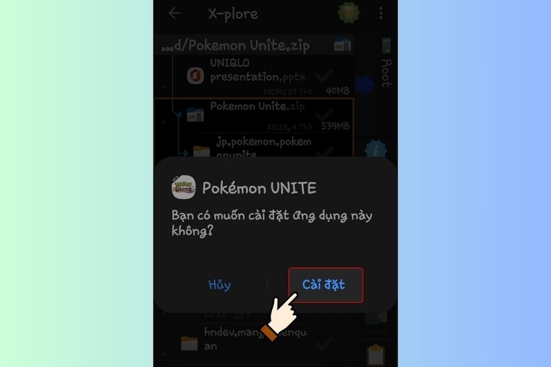 Cài đặt file APK trên hệ thống