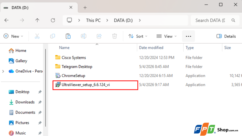 Mở file cài đặt UltraViewer