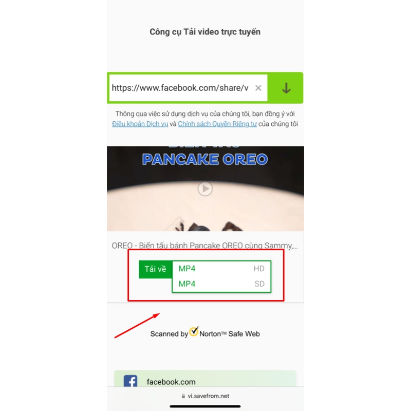 Cách tải video Facebook bằng SaveFrom.net (hình 6)