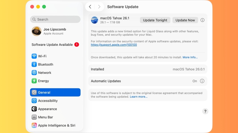 Cập nhật macOS và ứng dụng