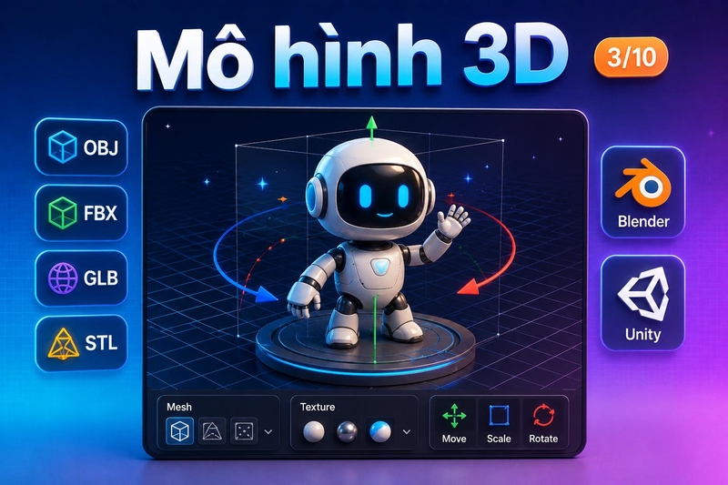 Cách tạo ảnh 3D bằng AI ảnh 4